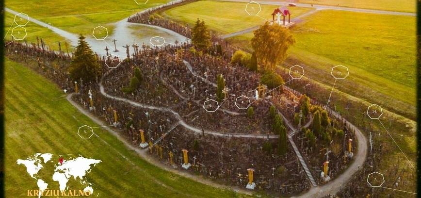 Kryžių kalno žemėlapis