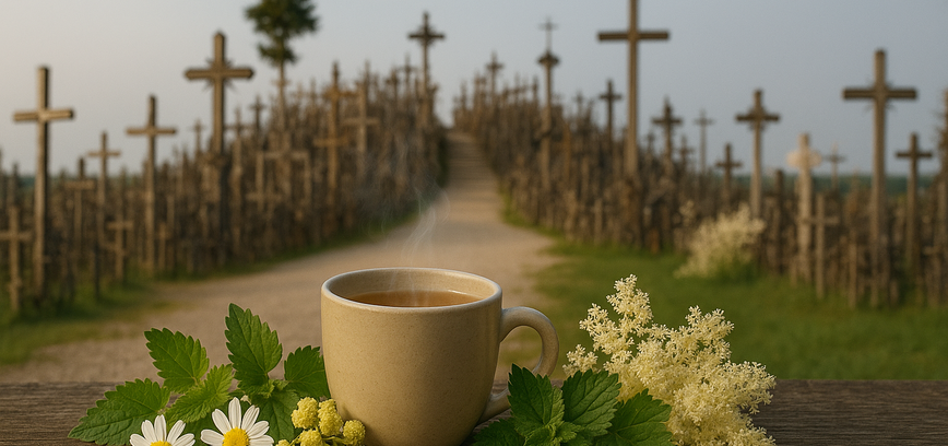 Hill of Crosses tea