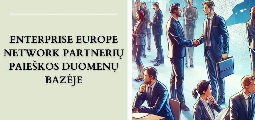 Verslo bendradarbiavimo partnerių paieška Enterprise Europe Network duomenų bazėje