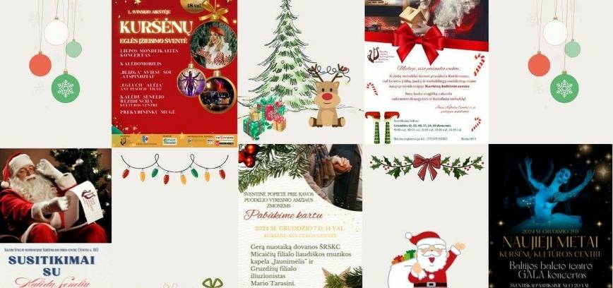 Magiškos Kalėdos Kuršėnuose: nuo eglučių alėjos iki naujųjų su Baltijos baleto teatru