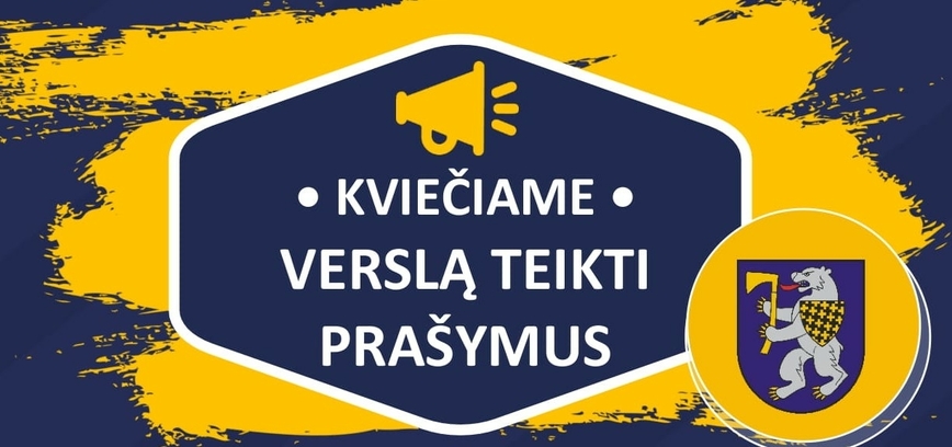 Kvietimas verslui teikti prašymus paramai gauti