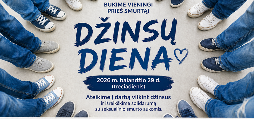 Kviečiame prisijungti prie iniciatyvos minint Tarptautinę džinsų dieną