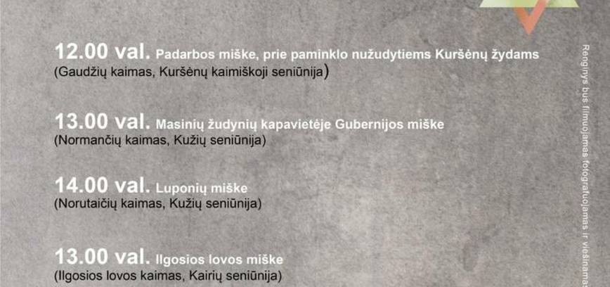 „MES PRISIMENAME“ / „WE REMEMBER“, skirta holokausto aukų atminimui