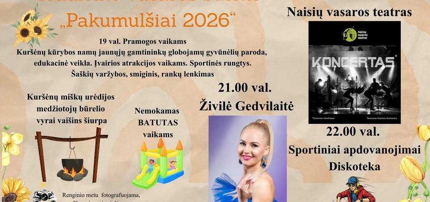 Tradicinė vasaros šventė „Pakumulšiai 2026“