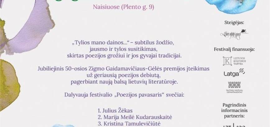 Poezijos šventė „Tylios mano dainos...”
