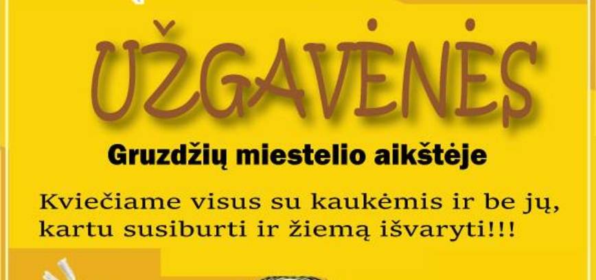 Užgavėnių šventė Gruzdžiuose