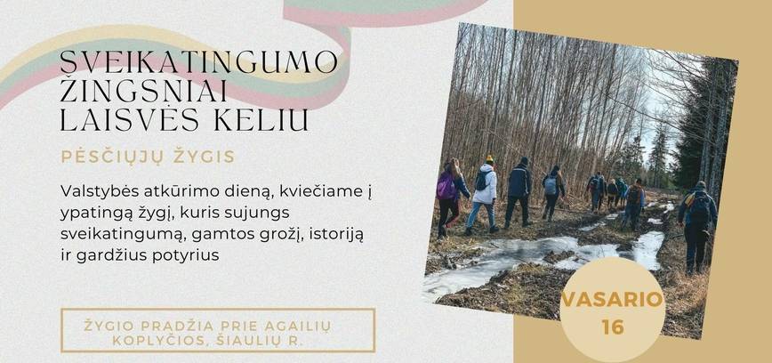 Žygis „Sveikatingumo žingsniai laisvės keliu“ 