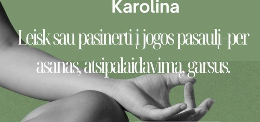 Joga jaunimui su Karolina