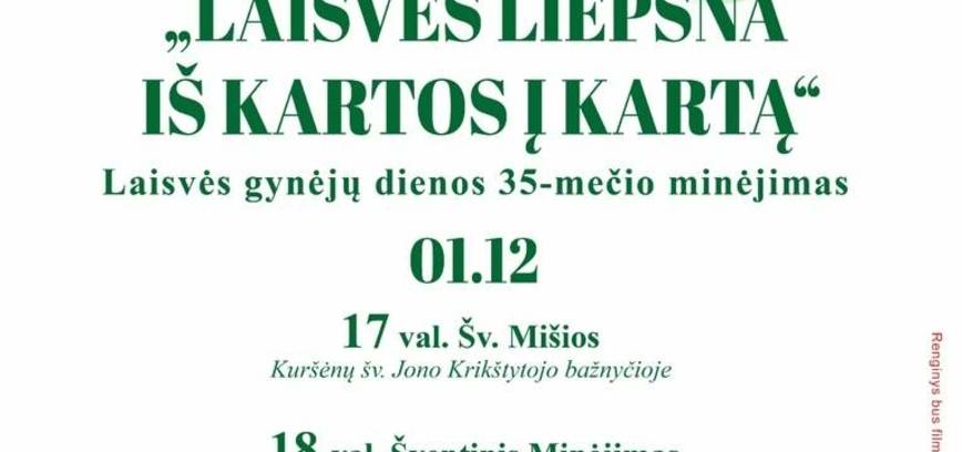Laisvės liepsna iš kartos į kartą: Laisvės gynėjų dienos 35-mečio minėjimas