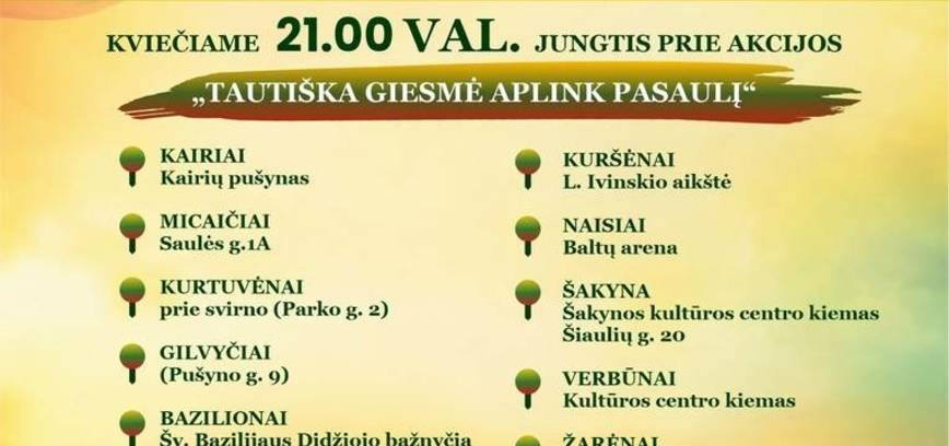 Tautiška giesmė aplink pasaulį