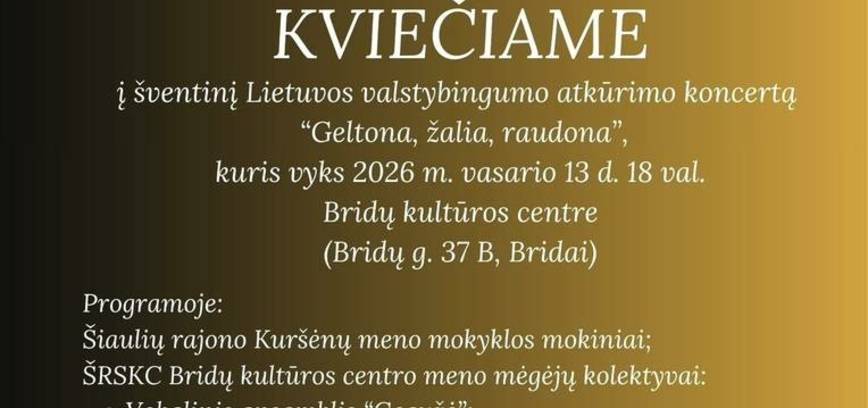 Koncertas „Geltona, žalia, raudona“
