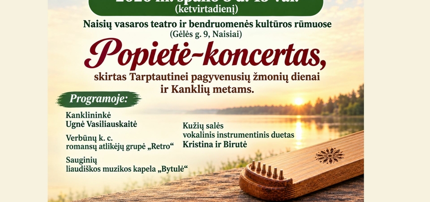 Popietė-koncertas „Kol širdyje skamba daina“