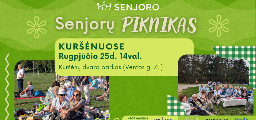 Senjorų piknikas Kuršėnuose