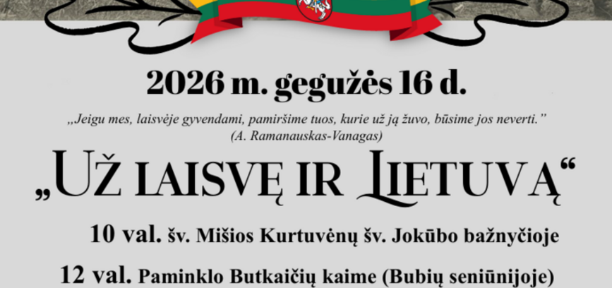  „Už laisvę ir Lietuvą“