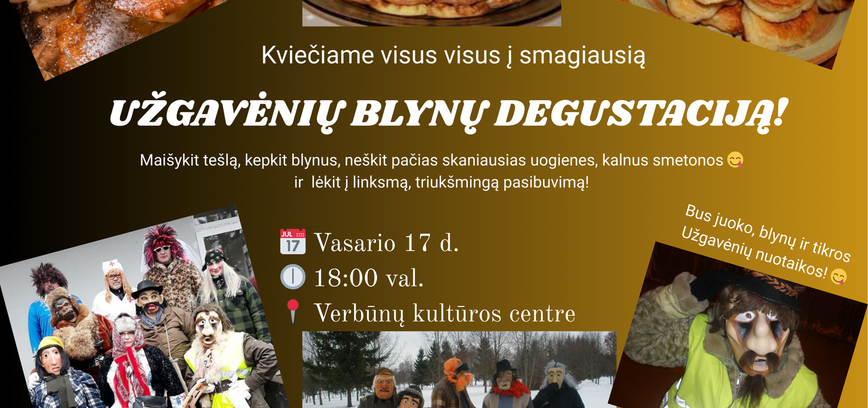 Užgavėnės - blynų degustacija