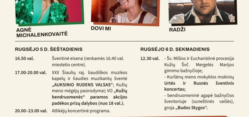 KUŽIUOSE Šilinės ,,Laikas būti kartu”
