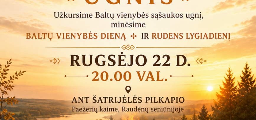 PAEŽERIUOSE Baltų vienybės ugnies sąšauka
