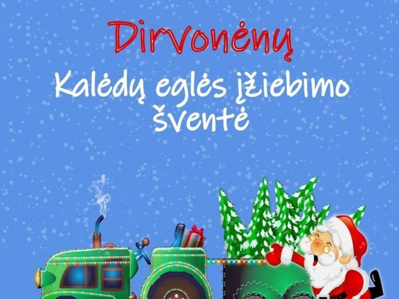 Dirvonėnų Kalėdų eglės įžiebimo šventė