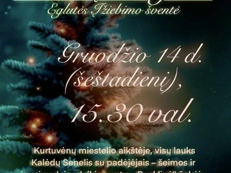 Kurtuvėnų Kalėdų eglutės įžiebimo šventė