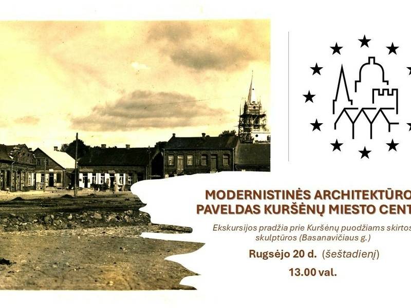 Ekskursija su gidu „Modernistinės architektūros paveldas Kuršėnų miesto centre“