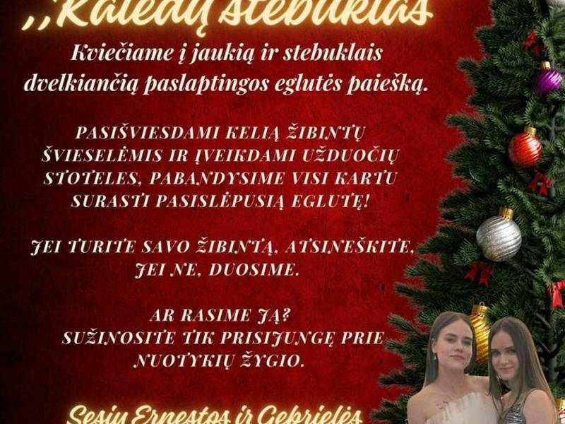 Eglutės įžiebimo šventė Šiupyliuose „Kaledų stebuklas“