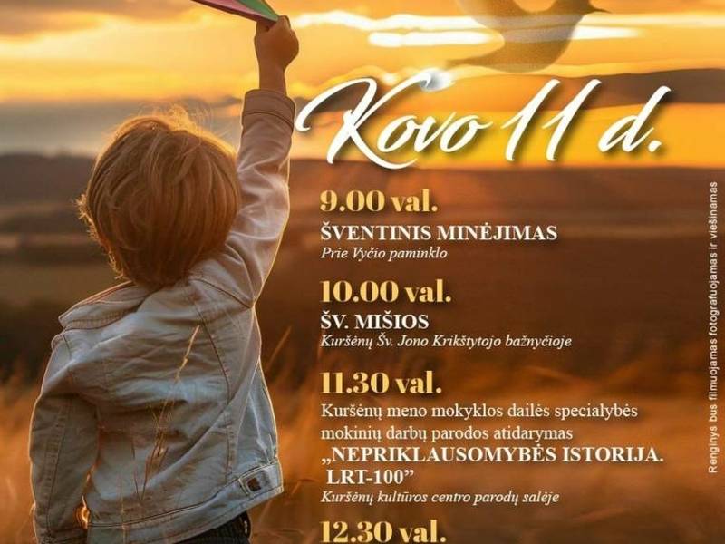 Lietuvos nepriklausomybės atkūrimo diena | KURŠĖNAI