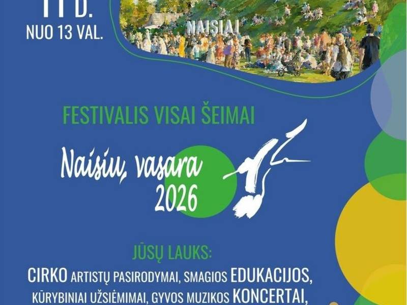 NAISIŲ VASARA 2026 | Festivalis visai šeimai