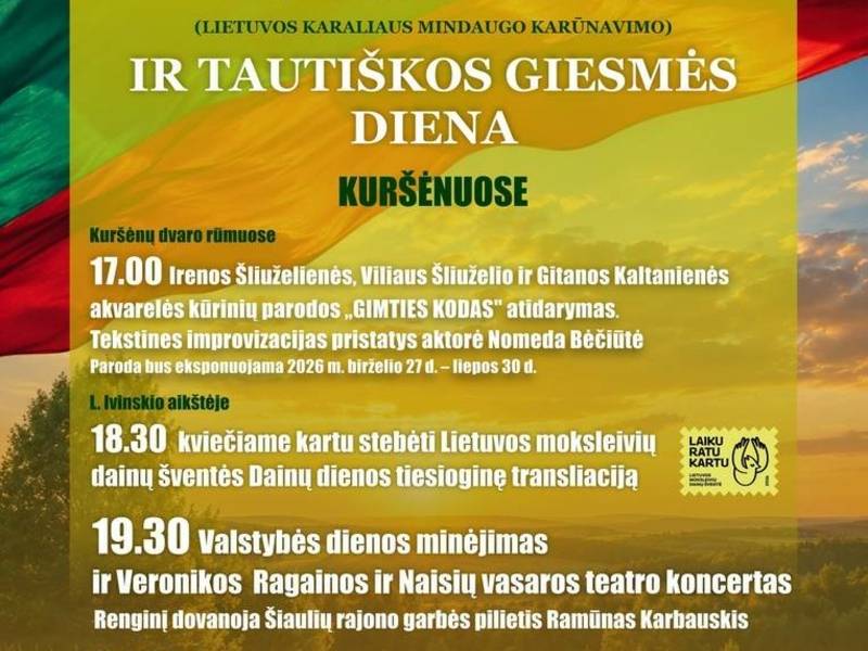 Valstybės (Lietuvos karaliaus Mindaugo karūnavimo) ir Tautiškos giesmės diena
