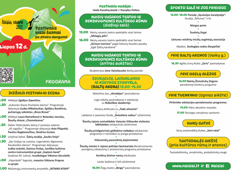 Festivalis visai šeimai „Naisių vasara“
