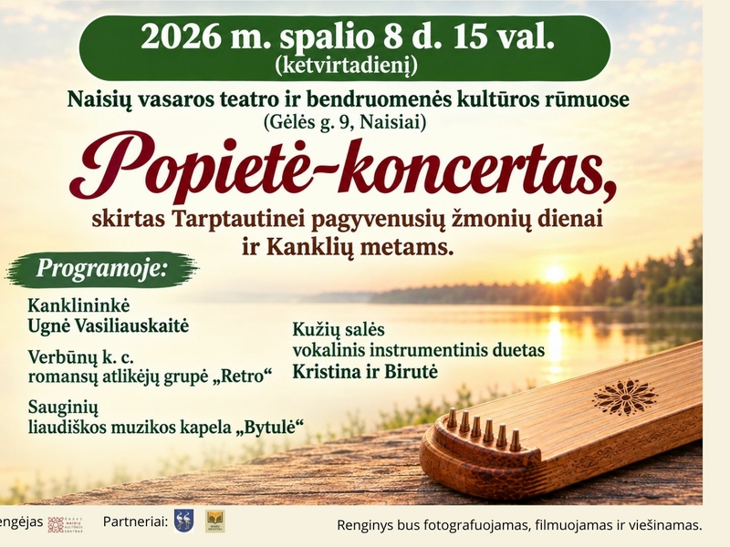 Popietė-koncertas „Kol širdyje skamba daina“
