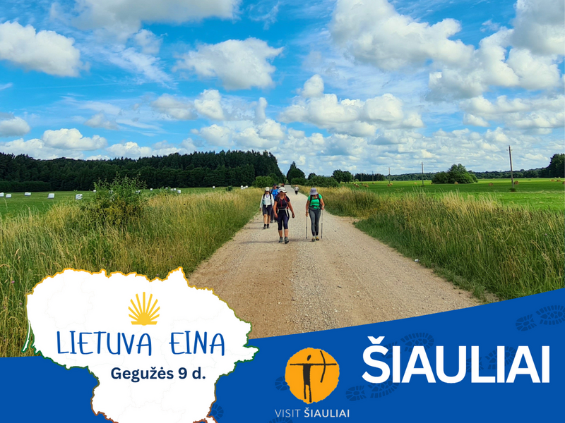 Žygis „Lietuva eina“, maršrutas: Šiauliai – Kryžių kalnas