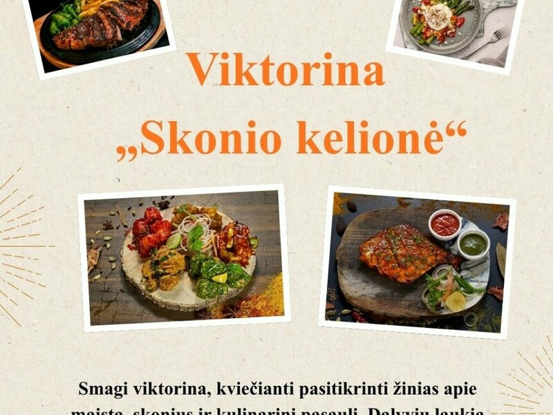DRĄSUČIUOSE viktorina „Skonio kelionė“