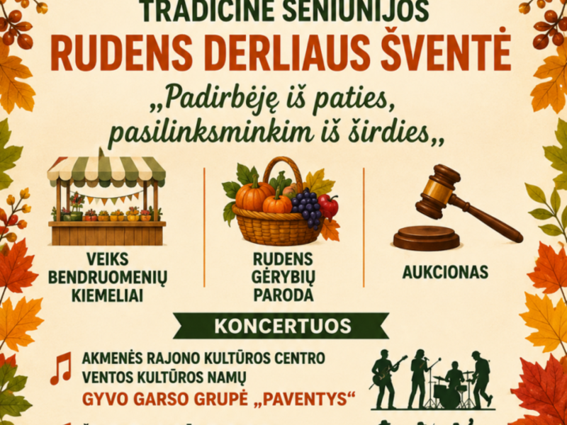 ŽARĖNUOSE seniūnijos rudens derliaus šventė